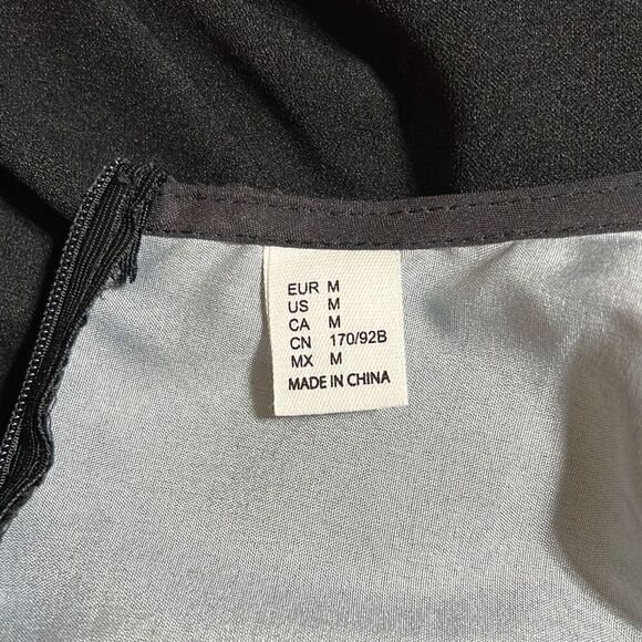 Vintage Women's Black Crane Print Bell Sleeve Jumpsuit - Picture 10 of 12